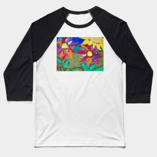 Wool Flowers Baseball T-Shirt